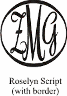 Roselyn Script with Border